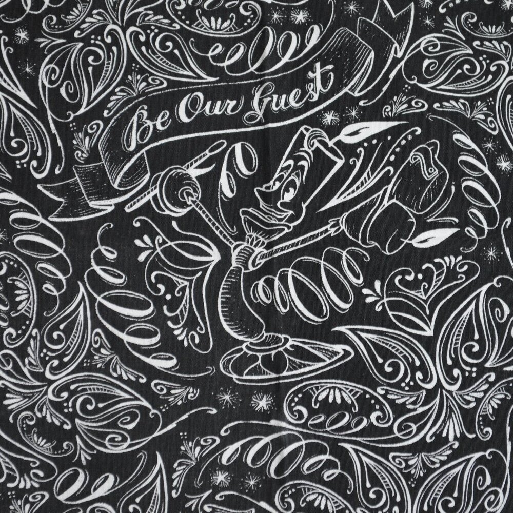 ✨ Disney Parks Beauty & The Beast “Be Our Guest” Lumiere Napkin Chalkboard NWT - Picture 3 of 8